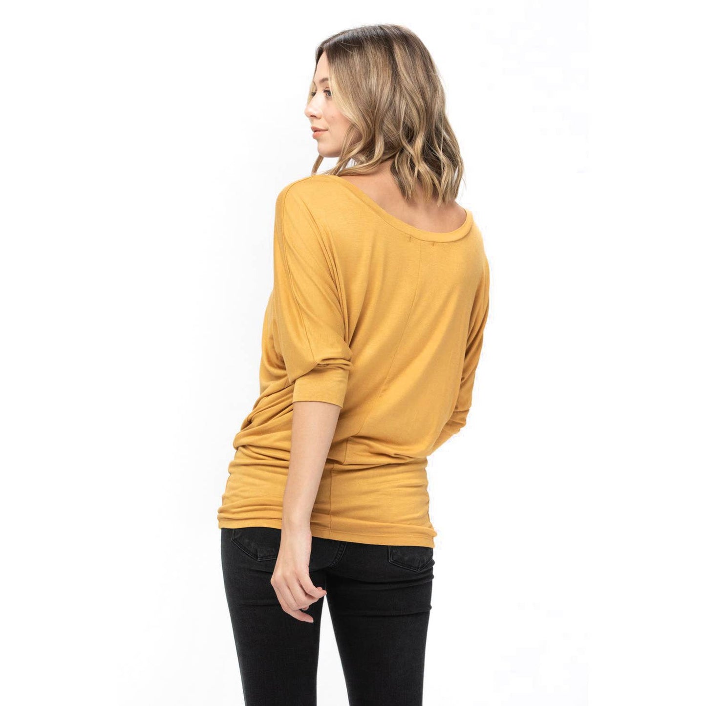 Dolman Comfy 4/3  Sleeve Loose fit Casual Tunics