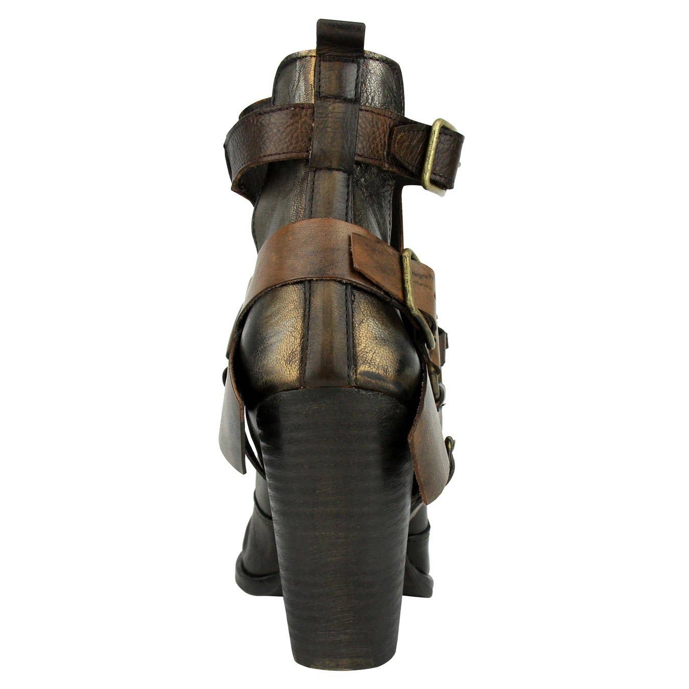 Sheila - Tan Leather Attitude Booties